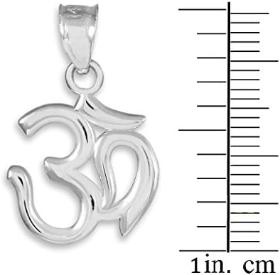 925 Sterling Silver Hindu Meditation Charm Yoga Om (Aum) Pendant Necklace, 22" - Image 3