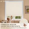 Cortina romana sin perforación Hestia para ventanas, beige, 26" ancho x 64" alto | 100% blackout, protección UV, tela tipo lino de poliéster, solo montaje interior, fácil instalación para dormitorios y habitaciones infantiles 8