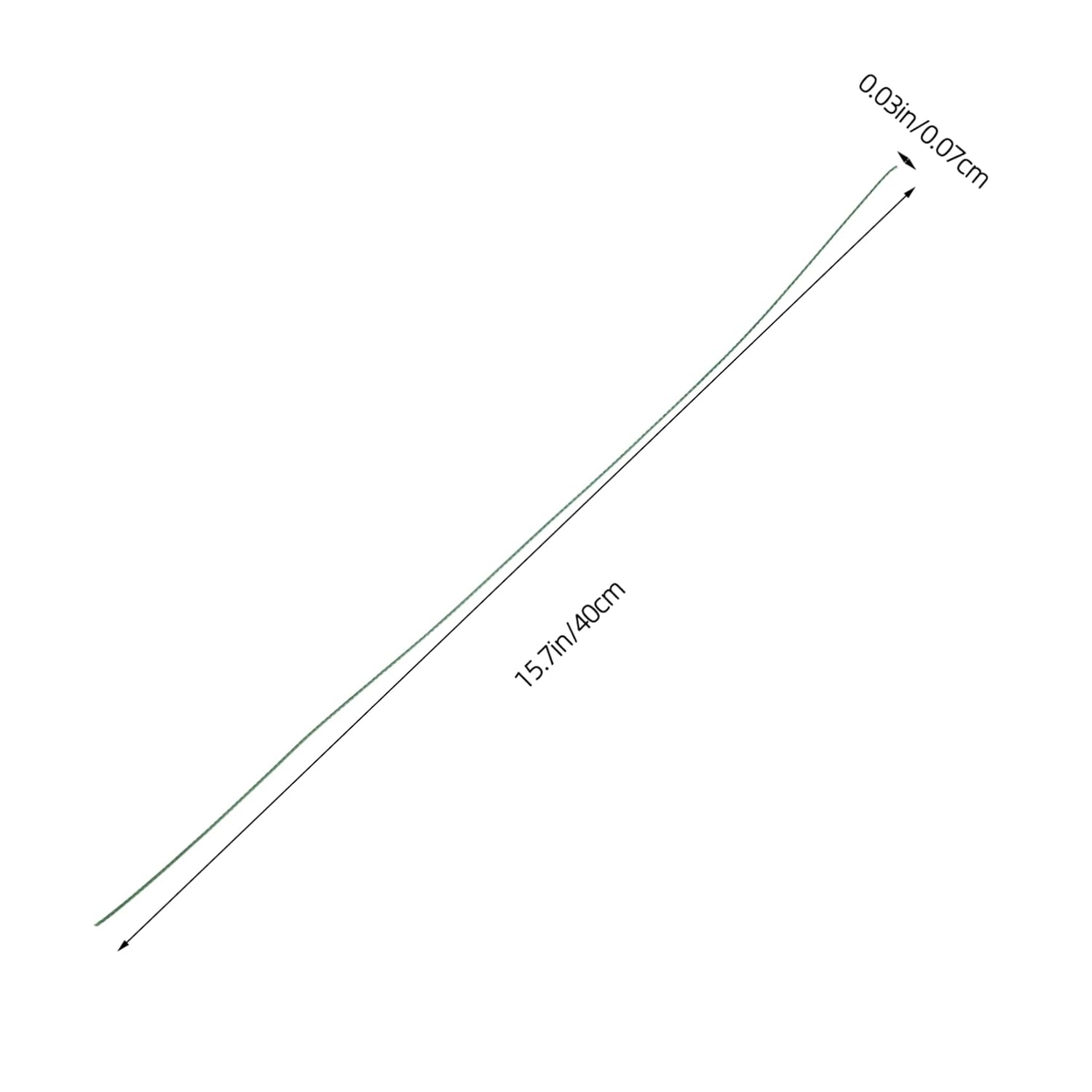 100pcs Gauge Green Floral Wire Stems Flexible Coated Wire for Wreath Making DIY Flower Arrangements Bouquet Wrapping Thickness for Crafts and Floral Design