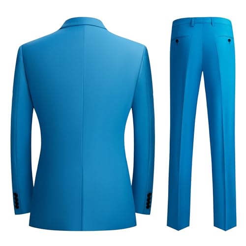 Mens Tuxedo 4 Pieces Slim Fit Suit Blazer Peaked Lapel Vest Pants Shirt Party Wedding Prom Business2