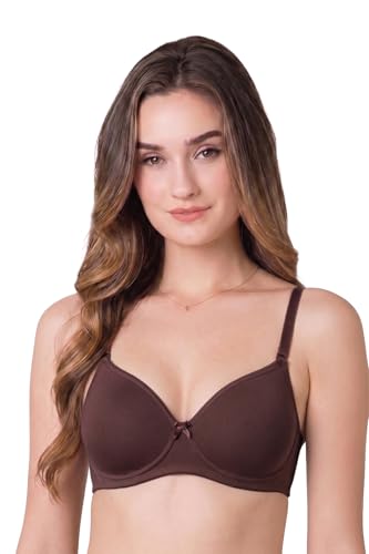 Image of Van Heusen Women's Cotton T-Shirt Bra|16 Hour Comfort|Everyday Bra|Breathable Perforated Cups|Anti Bacterial Tech|Sweat Absorbent|Padded|Wireless|Coverage|No Slip Soft Straps|Detachable Straps