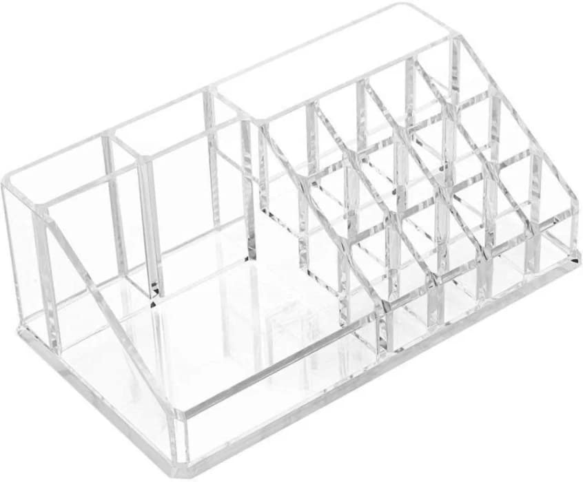 NYALKARAN Acrylic Cosmetic Organizer 16 Compartments For Makeup And Lipstick Storage - Sleek And Space-Saving Design, Cosmetics, Transparent (B0BXD5H2TH) Amazon Price History, Amazon Price Tracker