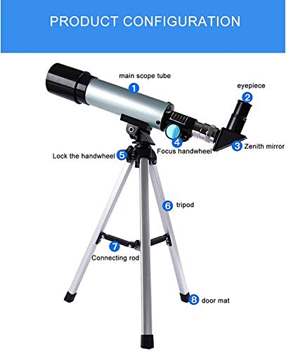 Telescopio Refractor Portátil para Niños y Principiantes miniatura 7