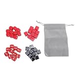 Pwshymi Set di Dadi con Superficie Personalizzabile per Giochi Educativi, Dadi Classici a a 6 Facce da 40 Pezzi per attività Matematiche e Serate di Gioco, Set di in Plastica per Giochi da Tavolo e