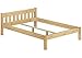 Produktbild Erst-Holz Ehebett Doppelbett 180x200 Massivholzbett Kiefer Natur Futonbett ohne Rollrost 60.38-18 oR