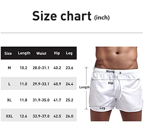Men's Swim Trunks Quick Dry Bathing Swim Shorts with Pockets4