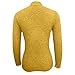Women's Choker Neck Tops Long Sleeve Slim Fitted Y2K Shirts Going Out Club V Neck Fall Fashion Sexy Solid Blouses S-XL Yellow