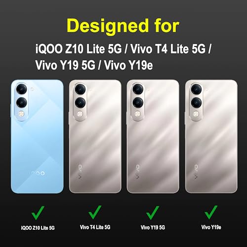 Image of amazon basics Back Case Cover for iQOO Z10 Lite 5G | Compatible for iQOO Z10 Lite 5G Back Cover | Liquid Silicon Magic Case with Camera Protection | Black