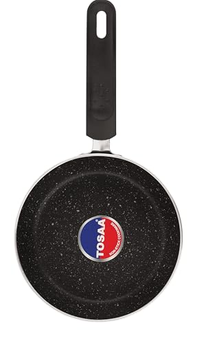 Tosaa Non-Stick Mini Fry Pan - Breakfast Pan, Pancake, Uttapam, Noodles, Snack Maker Granite Exterior Finish, Induction & Gas Compatible, 17.5 CM - Image 5