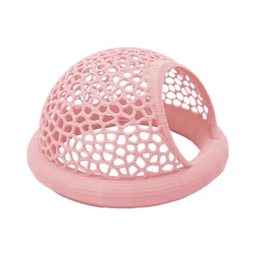 Abri flottant 3 en 1 pour aquarium, grotte flottante pour poissons, crevettes et cachette de crevettes (rose)