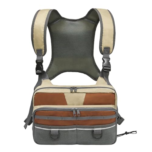 MYDAYS Fishing Chest Pack, Fly Fishing Bag for Men and Women, Tackle...