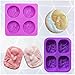 2 pièces Moule à savon en silicone, Moules à savon pour chocolat, bonbons, pudding, fondant, savon, bougies, bricolage maison, moules à visage soleil et lune et petits moules à ange