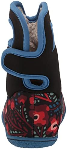 BOGS unisex baby Bogs Rain Boot, Super Flowers Print - Black, 8 Infant US | Image 2