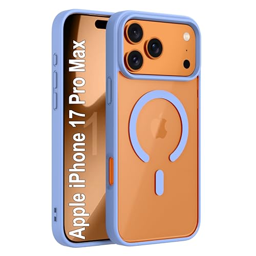 Image of amazon basics Back Case Cover for iPhone 17 Pro Max | Compatible for iPhone 17 Pro Max Back Cover | Scratch-Resistant Back Cover | Sierra Blue