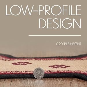 VHC Brands Braided Cotton Rug Small, Cotton Area Rug, Accent Rug, Floor Decor, Connell Collection, Bone Shape 11.5x17.5, Burgundy VHC Brands Braided Cotton Rug Small Cotton Area Rug Accent Rug Floor Decor Connell Collection Bone Shape 115×175 Burgundy