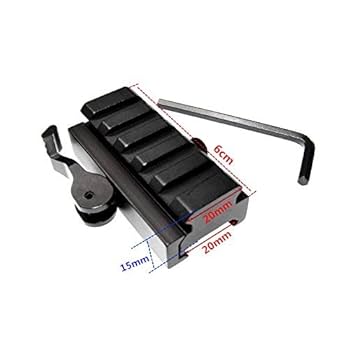Amazon.co.jp: HYP マウントベース 20mm レイル QD クイック