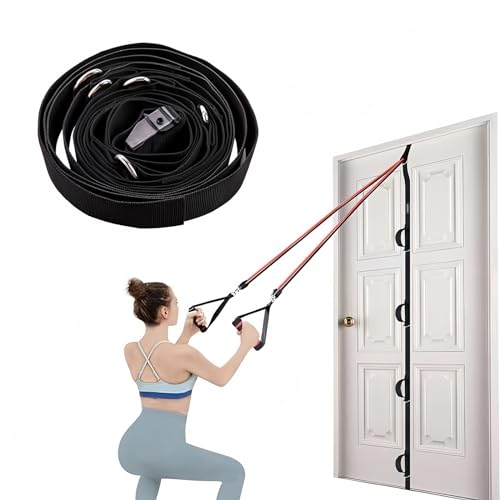 Anclaje Correa de Anclaje Puerta para Ejercicios Bandas Resistencia, Anclaje de Puerta Entrenamiento en Suspensión Portátil, Entrenamiento Deportiva Ejercicio Workout Gym, Gimnasio en casa