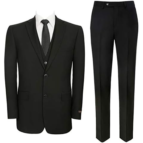 Pio Lorenzo Men's Classic Fit Suit with Blazer Cover