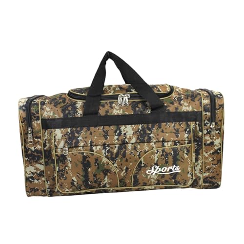 Travel Duffel Tote Bag for Weekend Getaways and Gym Activities, Yellow Pattern