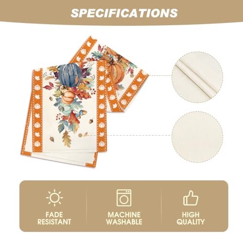 Fall Table Runner Home Party Decor 13x72 Inch - image 5