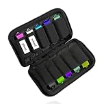 1 PCS USB Storage Case,USB Case USB Flash Drive Storage Case,10 Slot for SanDisk/SamData/Sam-sung USB C Jump Drive Memory Stick,Zip Drive,Thumb Drive,SD Card (Black)