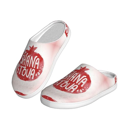 Rosh Hashanah Adult Cotton Slippers Home House Indoor Shoes2