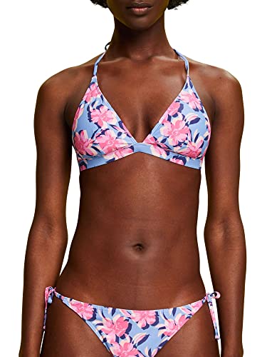 ESPRIT Damen Palace Beach Rcs Padded Halterneck Bikini, Light Blue Lavender 3, 38 / B