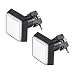 uxcell Game Push Button 50x50 Square 12V LED Illuminated Push Button Switch with Micro switch for Arcade Video Games White 2pcs