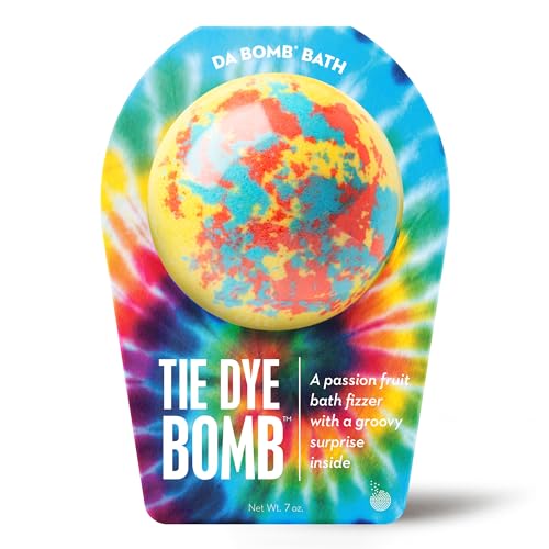 Da Bomb Bath Tie Dye Yellow Bath Bomb 7oz Passion Fruit
