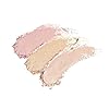 FLOWER Beauty By Drew Barrymore Shimmer + Strobe Highlighting Palette - Glowing Bronzer Powder Kit For Face + Blendable Coverage - Skintones + 3 Enhancing Colors (Strobe Brush) Included - Champagne Shimmer