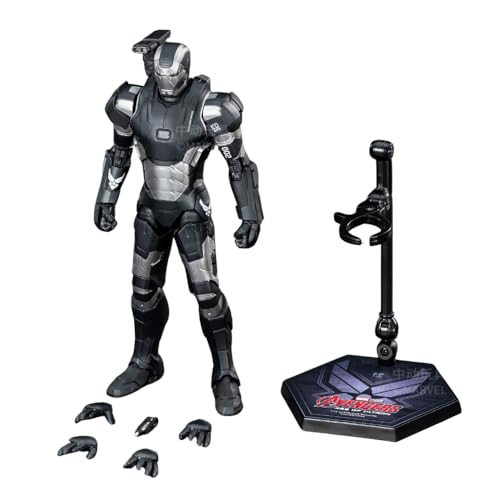 Image of ZD Toys Action Figure Collectible - 7 Inch War Machine MK2, 1 /10 Scale Superheros Premium PVC Build Collectible, Interchangeable Accessories & Stand, Perfect for Gifting, Ages 15+ Years