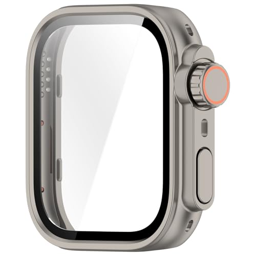 Custodia per smartwatch in vetro pc adatta per orologio Fit 4 Protezione dello schermo integrata Shell antiurto protettiva