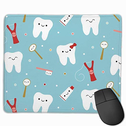 Yanteng Mouse Pads Dental Fabric Happy Teeth Mouse Pad Customized, Premium Rectangle Mouse