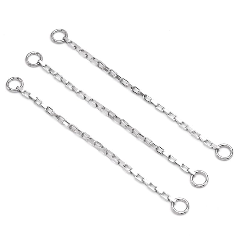 50 Cadenas extensoras de 8 a 15 cm para Hacer Joyas, Cadena de Cola, Cadena de extensión extraíble, Cadena de extensión, Pulsera, Extensor de Cadena para Collar, Pulsera, Tobillera, Llavero