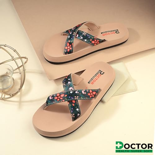 Image of DOCTOR HEALTH SUPER SOFT Women's Classic Ultra Soft Flip Flops with Cushion Footbed for Adult | Comfortable & Light Weight | Stylish & Anti-Skid | Waterproof & Everyday Slip-on for Ladies