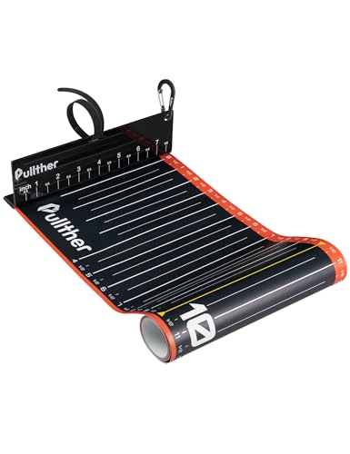 Pullther Fishing 53in Fish Ruler,Fish Measuring Tape,Fishing Ruler with Bump Board,Waterproof Fishing Measurement Tool