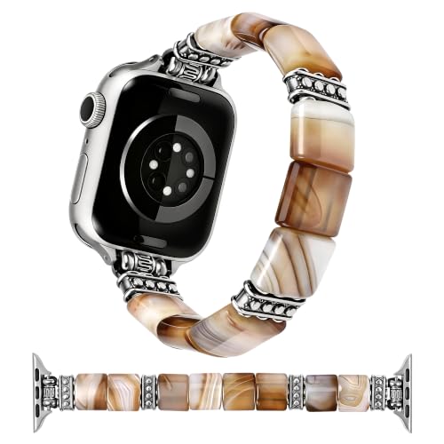 Wearlizer Beaded Agate Band Compatible with Apple Watch Women Sacred Sands by Wearlizer - Used condition - US$22.79