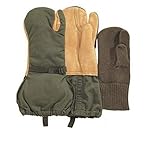 GI. Leather Trigger Finger Mittens (Large)