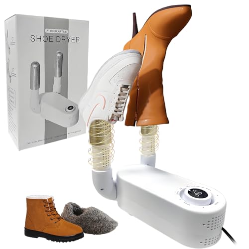 Shoe Dryer Glove Dryer, Dry Wet Shoes with 360&deg;Heat Blower, Intelligent Shoes Dryer with Four...