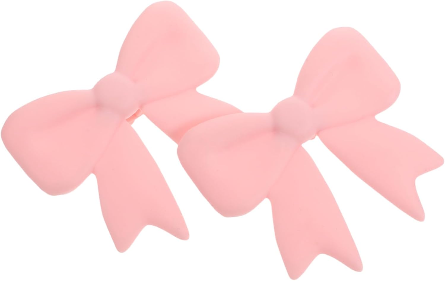 Lurrose Pink Bow Earphone Accessory Pair for Women Streamers and Cheerleaders, Cute Silicone Headphone Decoration for Birthday Party and Gaming Use