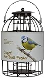 Green Jem BF16 Dome Caged Fat Ball Wild Bird Feeder, Designed To Deter Squirrels And Also Larger Garden Birds Such As Pigeons And Doves., Hammertone