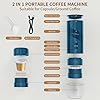 Magnavox HOME Portable Espresso Coffee Maker (Grounds or Pods) with Fast Brew Technology & Single Touch Control, Ideal for Offices or Travel