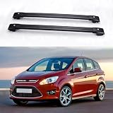 2 Piezas Barras de Techo para Ford Grand C-MAX 2011-2018, Coche Portaequipajes Barras Transversales Aluminio, Baca de Coche, Barras Superiores Portaequipajes Carril
