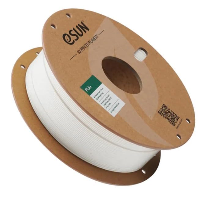 Image of eSUN High Speed PLA+ Filament 1.75mm, 3D Printer Filament Speedy PLA Plus for Fast Printing, Dimensional Accuracy + /- 0.03mm, 1KG (2.2 LBS) Milky White