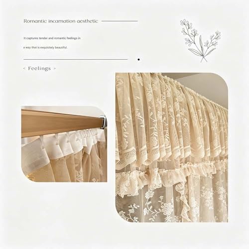 Ciel de lit princesse pour filles moustiquaire double couche lit Queen Size - 3