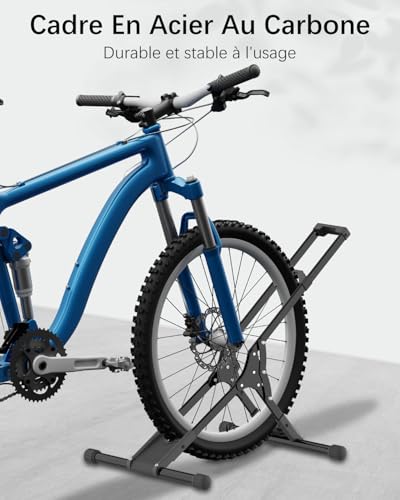 Porte vélo pliable pour pneu avant idéal pour optimiser l'espace de votre maison - 6