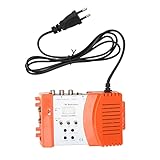 AV TO RF : convertit les signaux vidéo composites de niveau ligne ou les signaux sonores stéréo analogiques en RF (coaxial) pour la connexion à des téléviseurs plus anciens sans prises AV de niveau ligne ; le volume sonore et la luminosité vidéo sont réglables.