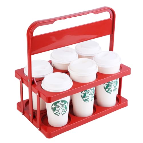Drink Holder for Sofa Reusable Drink Carrier with Handle for Doordash, Eats, Grubhub, Portable Cup/Coffee Holder...