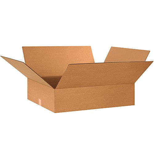 Image of TAPE LOGIC 24x20x6 Flat Corrugated Boxes, Flat, 24L x 20W x 6H, Pack of 10 | Shipping, Packaging, Moving, Storage Box for Home or Business, Strong Wholesale Bulk Boxes