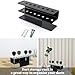 GGpone Darts Stand for 8 Darts Wall Mounted Holder Acrylic Storage and Display Black Smooth Wall Holder for Living Room Gym Club Bar Stand